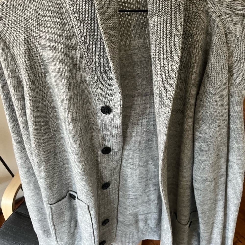Grey JCrew Knit Cardigan